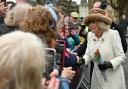 VISIT: Queen Camilla arrives at Worcester Cathedral