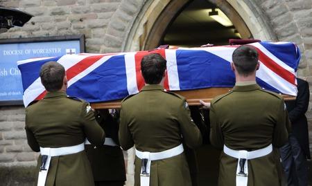 The funeral of L/cpl Dale Hopkins