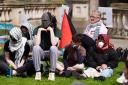 Students said they have turned to hunger strikes as a ‘last resort’ after other methods of protest failed (Andrew Milligan/PA)