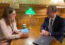 Redditch MP Rachel Maclean with Justice Secretary Dominic Raab.