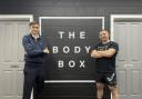 James Haynes of John Truslove with Harry Williams of The Body Box