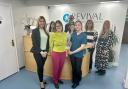 MP Rachel Maclean (centre) with Claire Parker (left) and the team at Revival Health and Wellbeing Centre