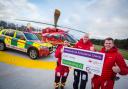 L to R: Sarah Folley, critical care paramedic, Captain Tim Jones, pilot, and Rob Davies, critical care paramedic and patient liaison lead for Midlands Air Ambulance Charity