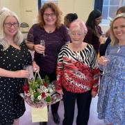 Cllr Debbie Chance, Juliet Barker Smith, Pat Witherspoon and Sharon Harvey at the International Women's Day celebration.