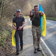 CSgt Stuart Collins (right) with his brother Matt on the trek.