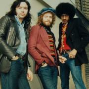 Thin Lizzy. L-R: Brian Downey, Eric Bell & Phil Lynott