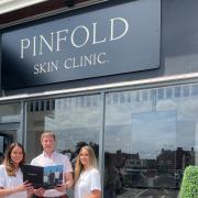 Amy and Elly Pinfold of Pinfold Skin Clinic with Ben Truslove of John Truslove