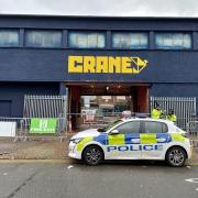 Police outside the Crane nightclub in Digbeth, Birmingham, where a Cody Fisher died after being stabbed on the dancefloor
