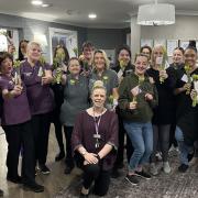 Millcroft Care Home marked International Women’s Day with hundreds of daffodils