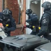Police carried out warrants at three addresses