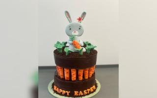 The hospitality team at Cherry Trees in Alcester won the Easter Cake competition for the North Division