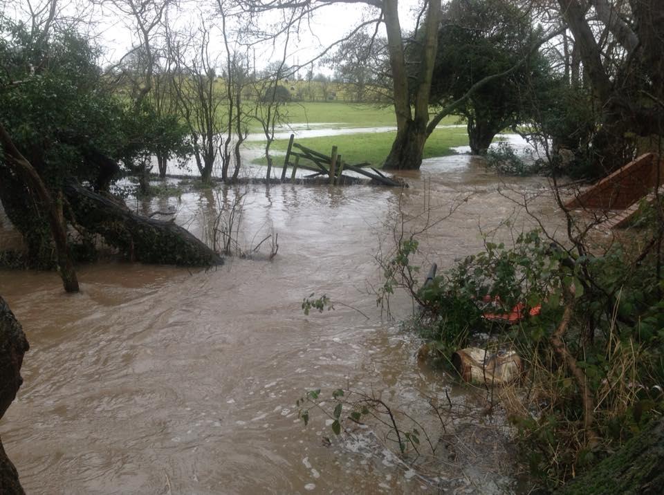 Batchley brook in Brockhill West. on Wednesday, March 9. Picture by Mark Whitworth.