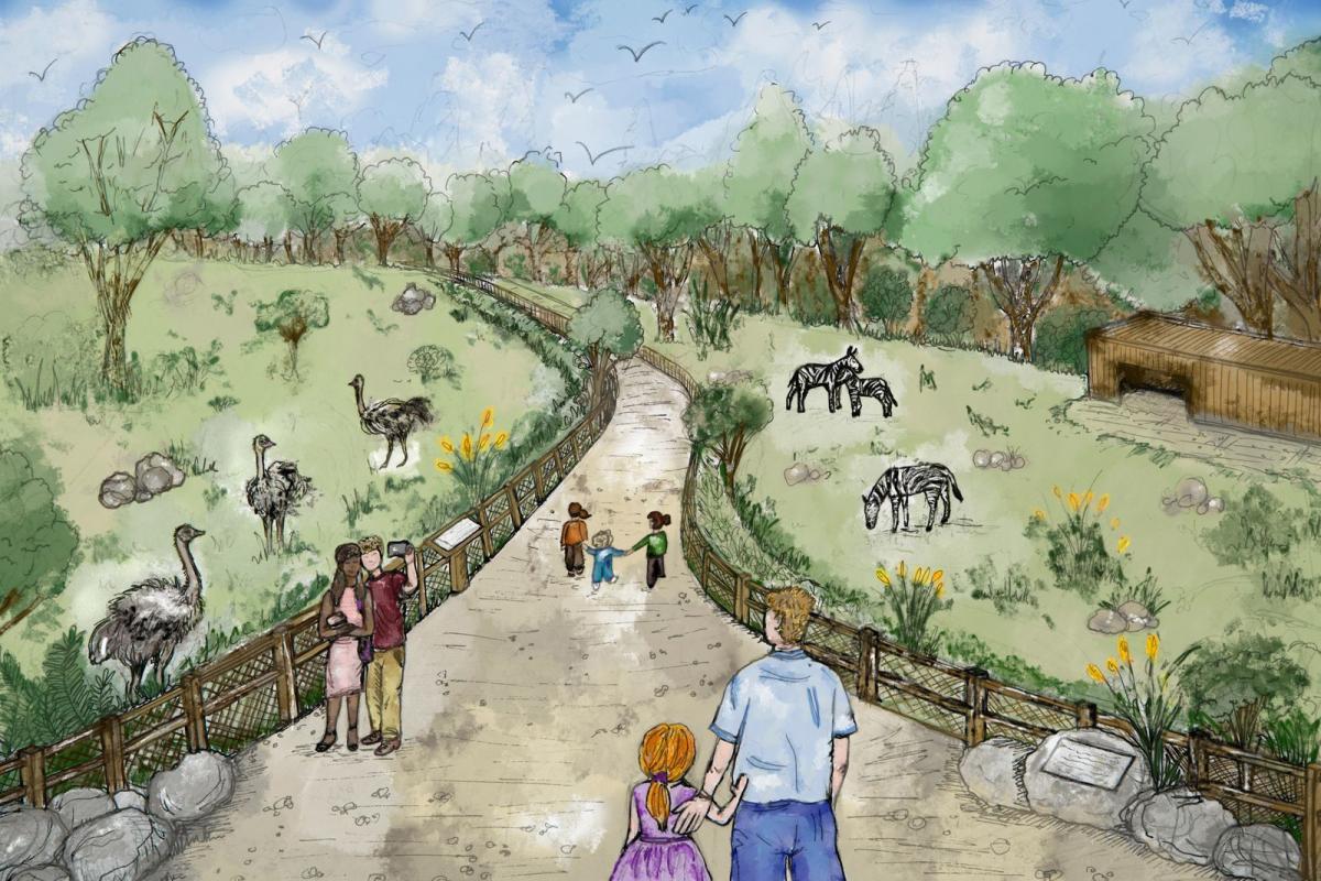 An artists impression of the proposed Heart of England Wildlife Park
