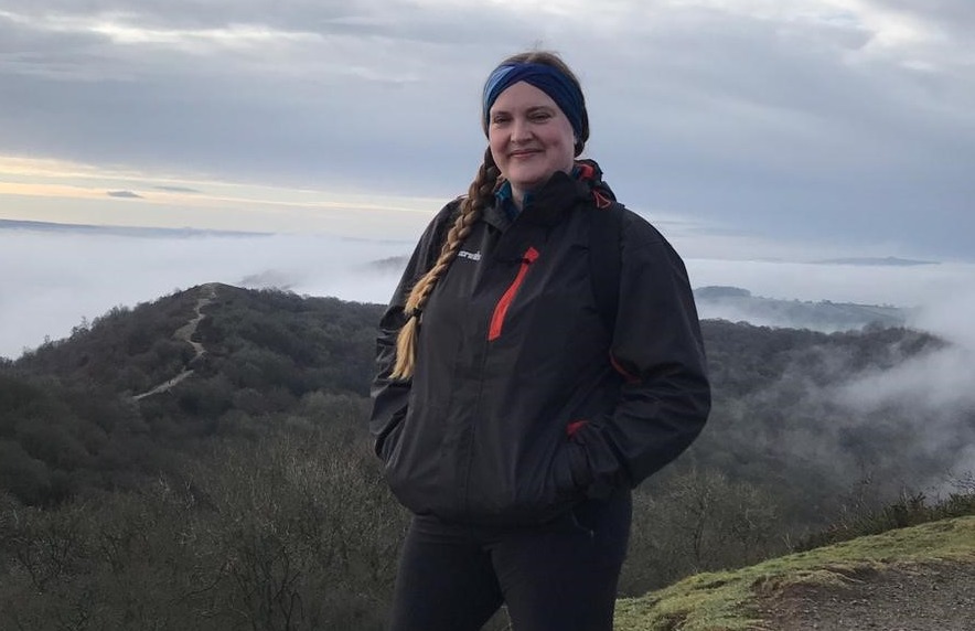 Shanna Jenkins training for Yorkshire Three Peaks Challenge 