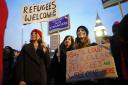 Demonstrators against the Immigration Bill. Picture: Victoria Jones/PA wire