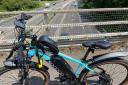 The e-bike which was being ridden on the M42