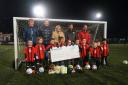 Redditch Utd Under 6's received the funding from Persimmon Homes