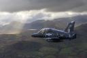 BAE Systems Hawk over North Wales.