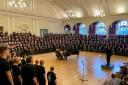 Over 400 men performed from five choirs at the concert at Nottingham's Albert Hall
