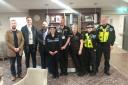 The CID team from Bournville Police attended a blue light breakfast hosted by Milcroft care home.
