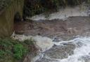 Sewage discharge near Bromsgrove. Image/ Environment Agency.