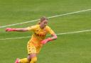 Aston Villa goalkeeper Hannah Hampton made her England debut against Spain on Sunday.