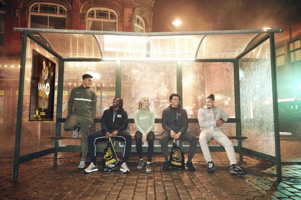Redditch Advertiser: The cast on JD Street for the JD Sports Christmas advert. Credit: JD Sports