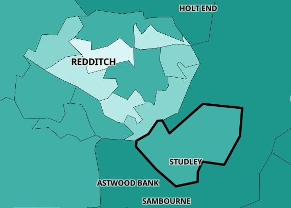 Latest booster jab figures for Redditch. Image: Public Health England.