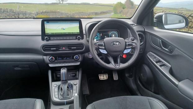Redditch Advertiser: The Kona N's sporty interior is also appealing 