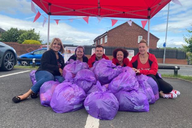 Slimming World Worcester members donated more than 100 bags of clothes they've slimmed out of