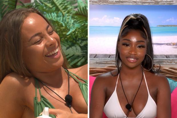 Redditch Advertiser: Danica and Indiyah. Love Island airs at 9pm on ITV2 and ITV Hub. Episodes are available the following morning on BritBox. Credit: ITV