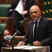 Health Secretary Sajid Javid updating MPs on the governments coronavirus plans, in the House of Commons, London. Pic: UK Parliament/Jessica Taylor/PA Wire