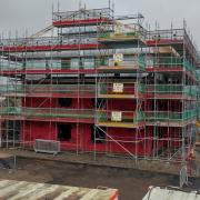 Located on Edwards Street, the new homes are being built on the site of a former factory car park .
