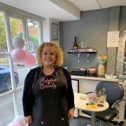 Abbie Brookes at her salon Aurora Beauty in Studley.