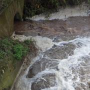 Sewage discharge near Bromsgrove. Image/ Environment Agency.