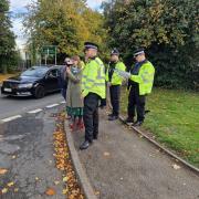 A speed patrol in Astwood Bank.