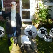 Bernie the Farmer from Shaun the Sheep was at a previous Feckenham's Scarecrow Weekend.