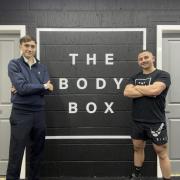 James Haynes of John Truslove with Harry Williams of The Body Box