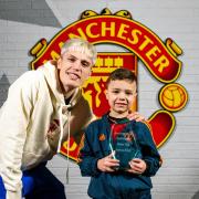 Manchester United super fan Anderson Pollard got the chance to meet Alejandro Garnacho