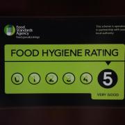 New food hygiene ratings awarded