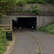 The subway that runs between between Beoley Road East and West, Redditch