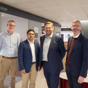 From left: Gavin McGarry, technical director, Usman Mughal, IT director, Dave Laretta, strategic growth director UK and Richard Sloan, CEO.