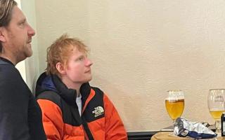Ed Sheeran at The Kings Arms pub, Redditch. Image/ Wayne Felton.